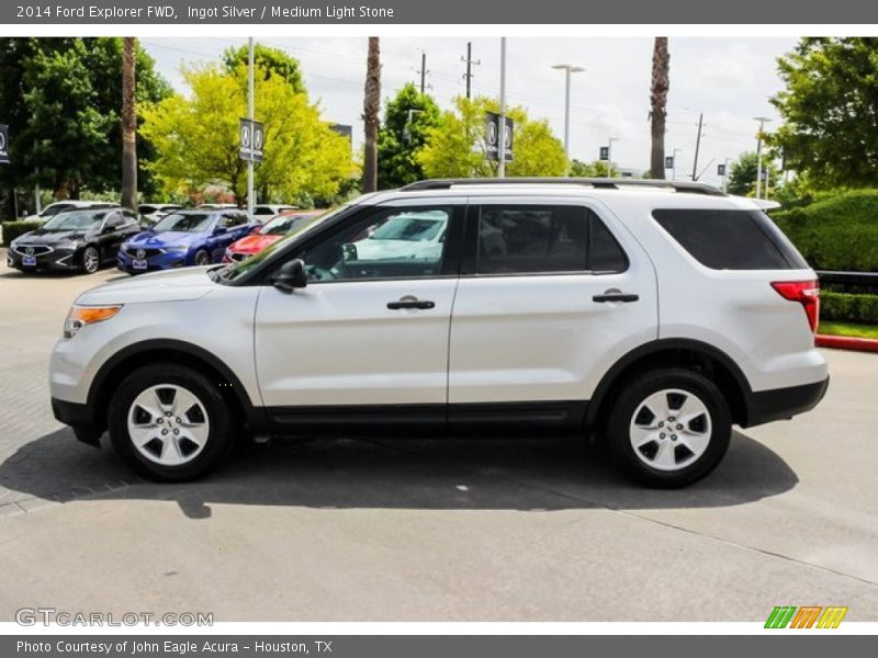 Ingot Silver / Medium Light Stone 2014 Ford Explorer FWD