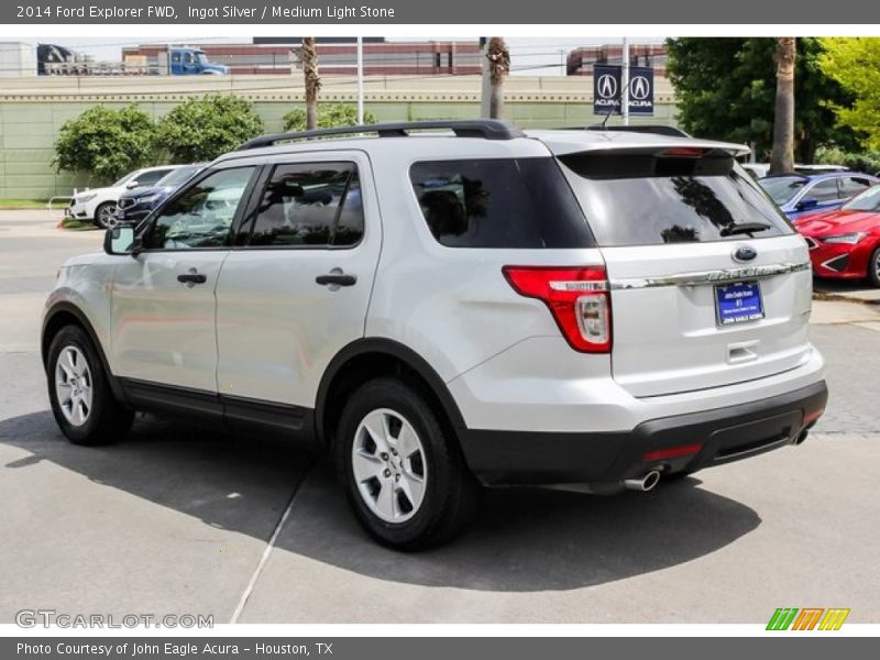 Ingot Silver / Medium Light Stone 2014 Ford Explorer FWD