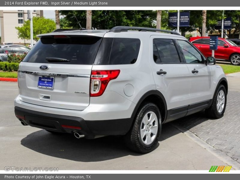Ingot Silver / Medium Light Stone 2014 Ford Explorer FWD