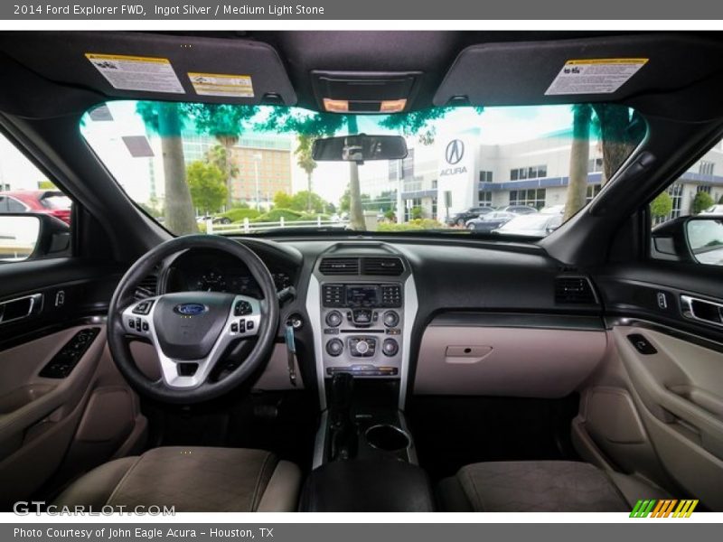 Ingot Silver / Medium Light Stone 2014 Ford Explorer FWD