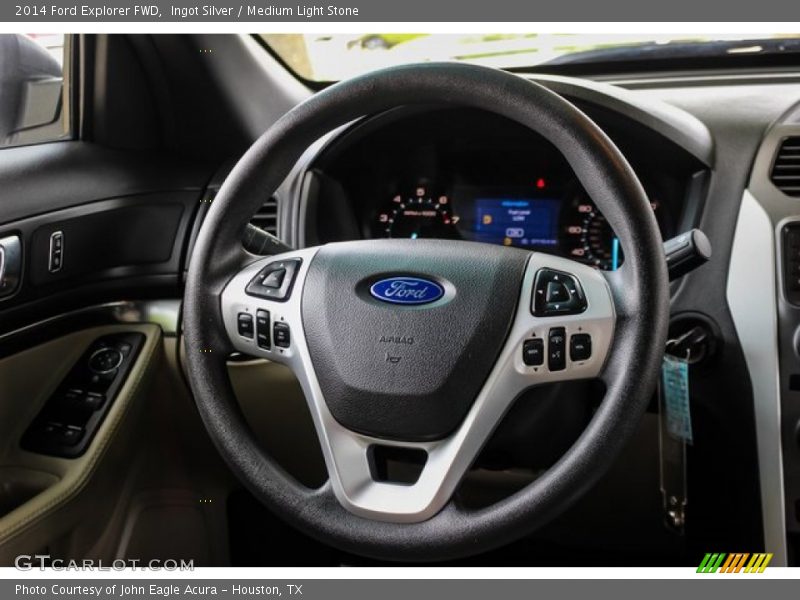 Ingot Silver / Medium Light Stone 2014 Ford Explorer FWD
