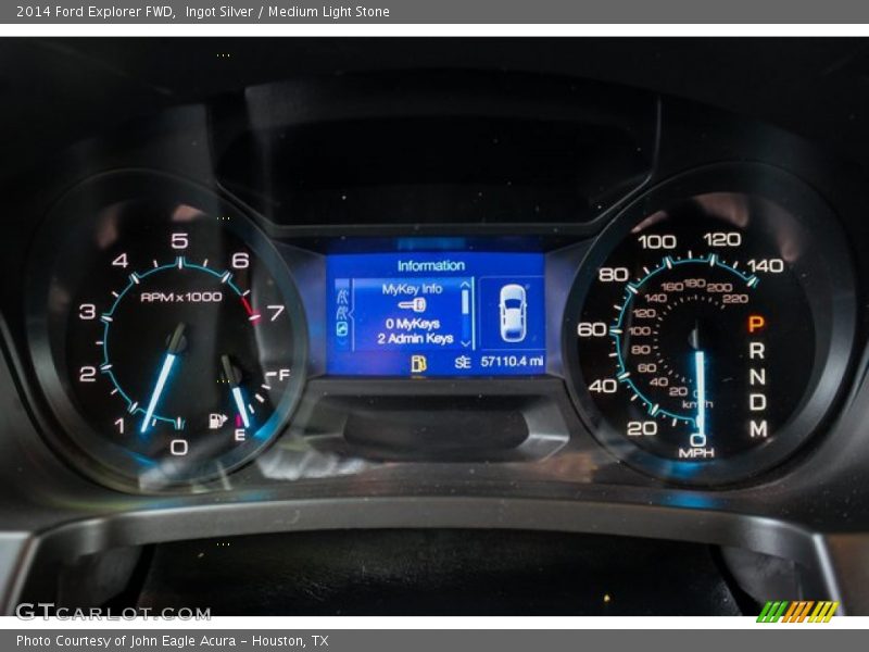Ingot Silver / Medium Light Stone 2014 Ford Explorer FWD
