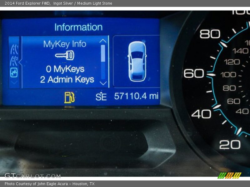 Ingot Silver / Medium Light Stone 2014 Ford Explorer FWD