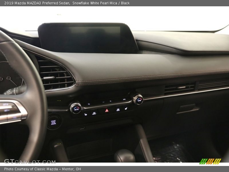 Snowflake White Pearl Mica / Black 2019 Mazda MAZDA3 Preferred Sedan