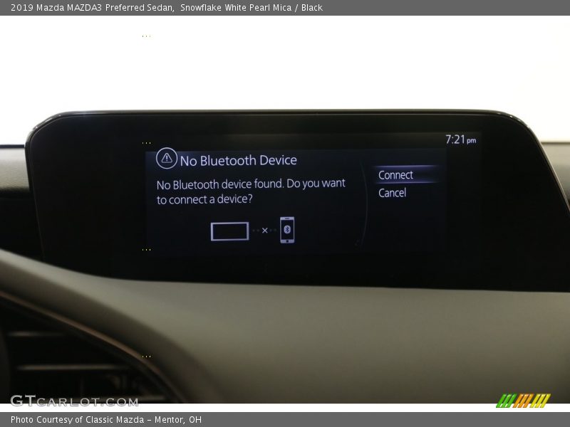 Snowflake White Pearl Mica / Black 2019 Mazda MAZDA3 Preferred Sedan