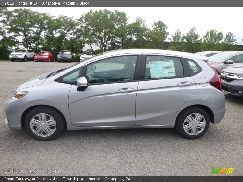 Lunar Silver Metallic / Black 2019 Honda Fit LX