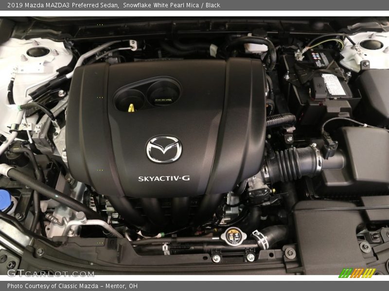 Snowflake White Pearl Mica / Black 2019 Mazda MAZDA3 Preferred Sedan