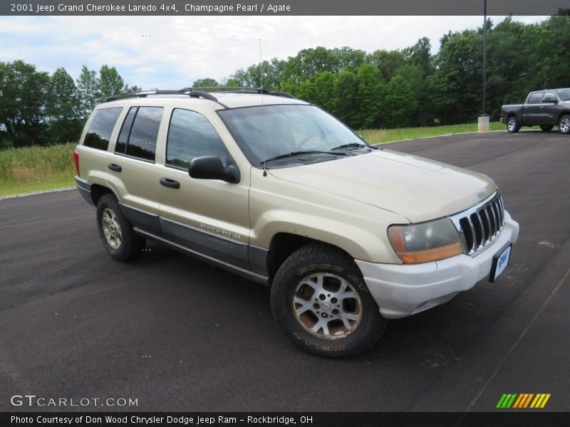 Champagne Pearl / Agate 2001 Jeep Grand Cherokee Laredo 4x4