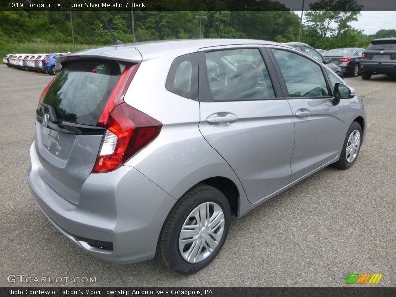 Lunar Silver Metallic / Black 2019 Honda Fit LX