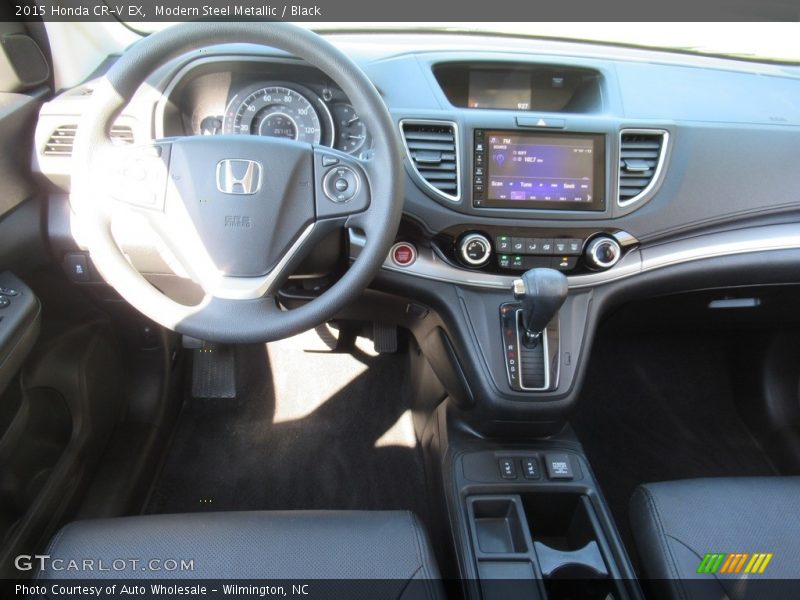 Modern Steel Metallic / Black 2015 Honda CR-V EX