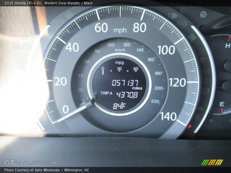 Modern Steel Metallic / Black 2015 Honda CR-V EX