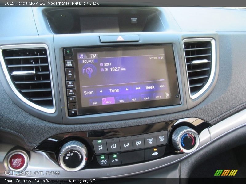 Modern Steel Metallic / Black 2015 Honda CR-V EX