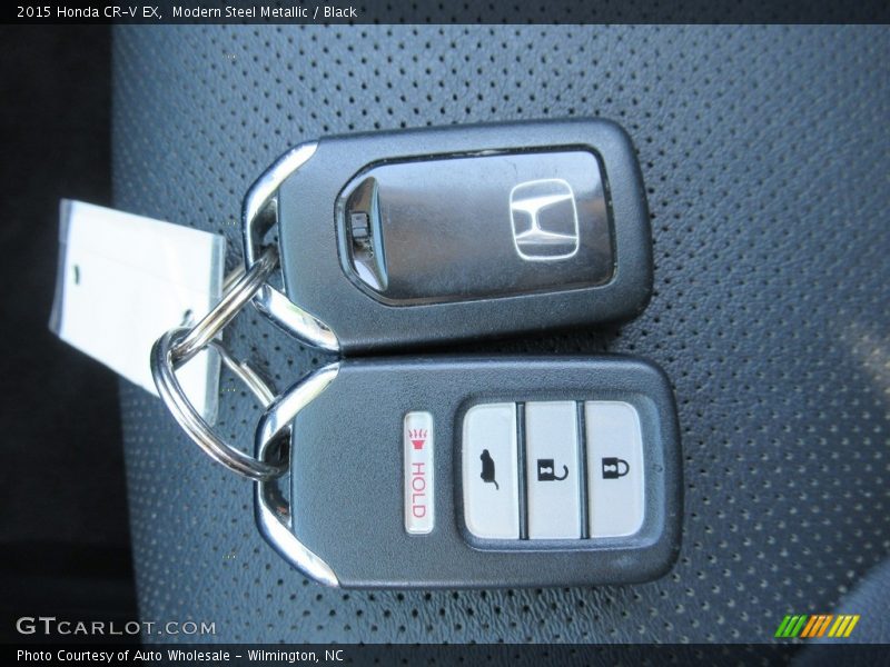 Modern Steel Metallic / Black 2015 Honda CR-V EX