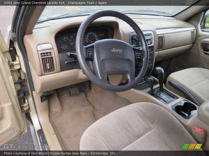 Champagne Pearl / Agate 2001 Jeep Grand Cherokee Laredo 4x4