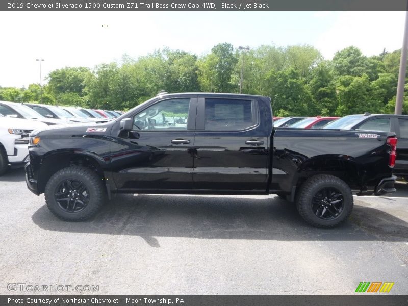 Black / Jet Black 2019 Chevrolet Silverado 1500 Custom Z71 Trail Boss Crew Cab 4WD