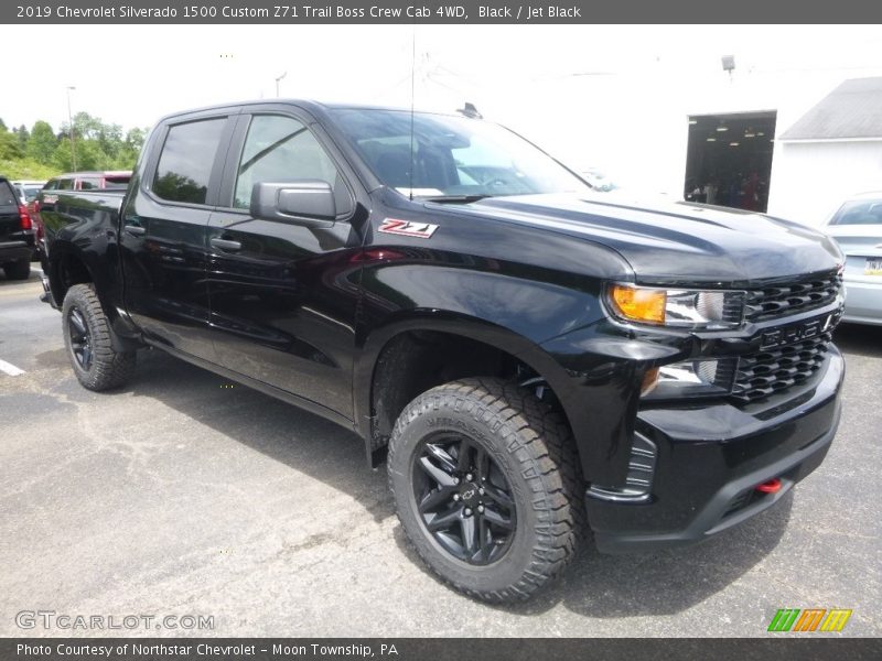 Black / Jet Black 2019 Chevrolet Silverado 1500 Custom Z71 Trail Boss Crew Cab 4WD