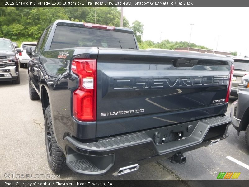 Shadow Gray Metallic / Jet Black 2019 Chevrolet Silverado 1500 Custom Z71 Trail Boss Crew Cab 4WD