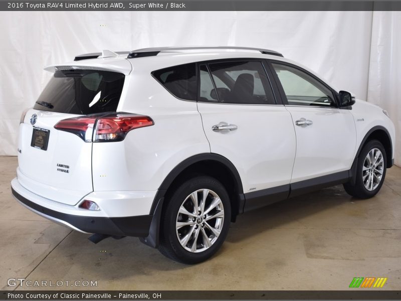 Super White / Black 2016 Toyota RAV4 Limited Hybrid AWD