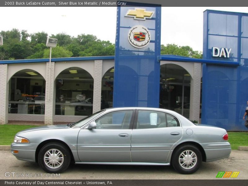 Silver Blue Ice Metallic / Medium Gray 2003 Buick LeSabre Custom