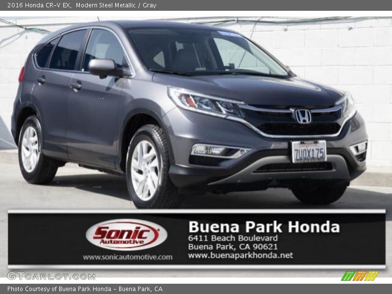 Modern Steel Metallic / Gray 2016 Honda CR-V EX