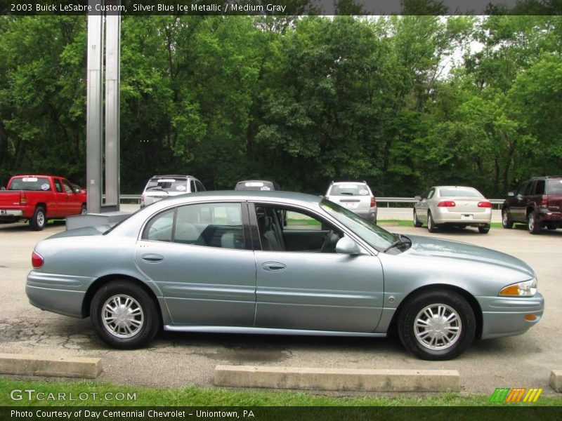 Silver Blue Ice Metallic / Medium Gray 2003 Buick LeSabre Custom