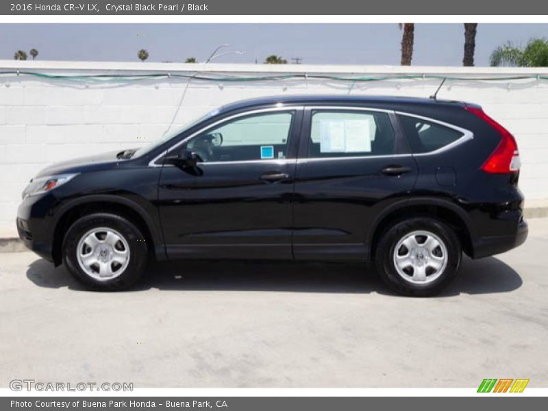 Crystal Black Pearl / Black 2016 Honda CR-V LX