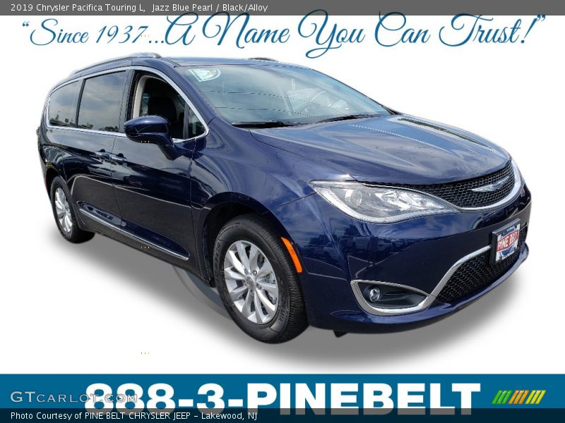 Jazz Blue Pearl / Black/Alloy 2019 Chrysler Pacifica Touring L