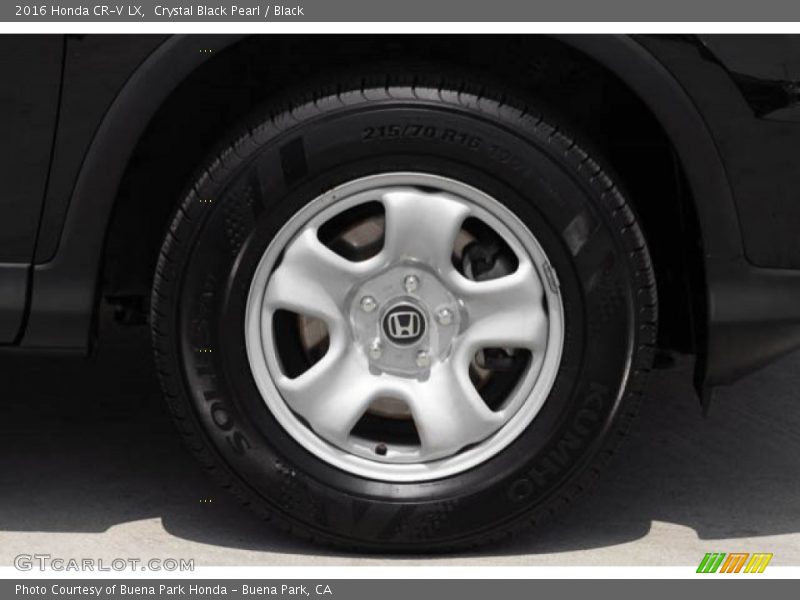 Crystal Black Pearl / Black 2016 Honda CR-V LX