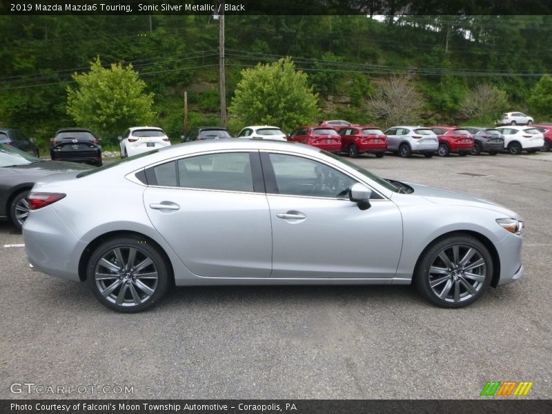 Sonic Silver Metallic / Black 2019 Mazda Mazda6 Touring