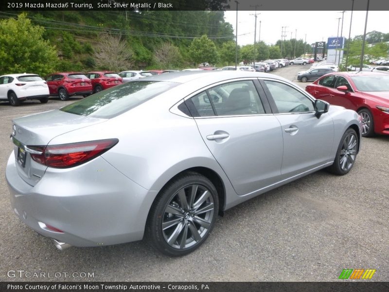 Sonic Silver Metallic / Black 2019 Mazda Mazda6 Touring