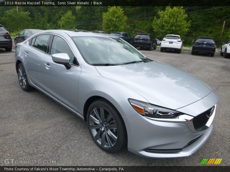 Sonic Silver Metallic / Black 2019 Mazda Mazda6 Touring