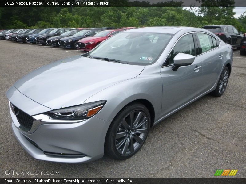 Sonic Silver Metallic / Black 2019 Mazda Mazda6 Touring