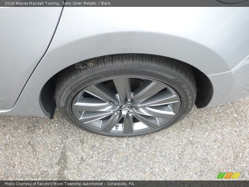 Sonic Silver Metallic / Black 2019 Mazda Mazda6 Touring
