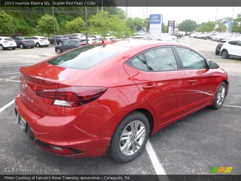 Scarlet Red Pearl / Gray 2020 Hyundai Elantra SEL
