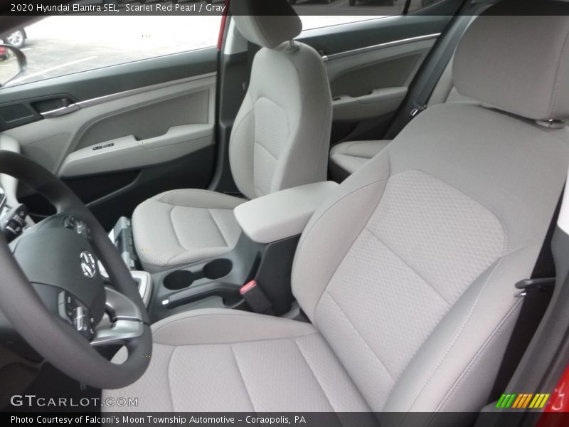 Scarlet Red Pearl / Gray 2020 Hyundai Elantra SEL