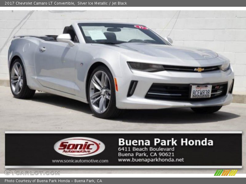 Silver Ice Metallic / Jet Black 2017 Chevrolet Camaro LT Convertible