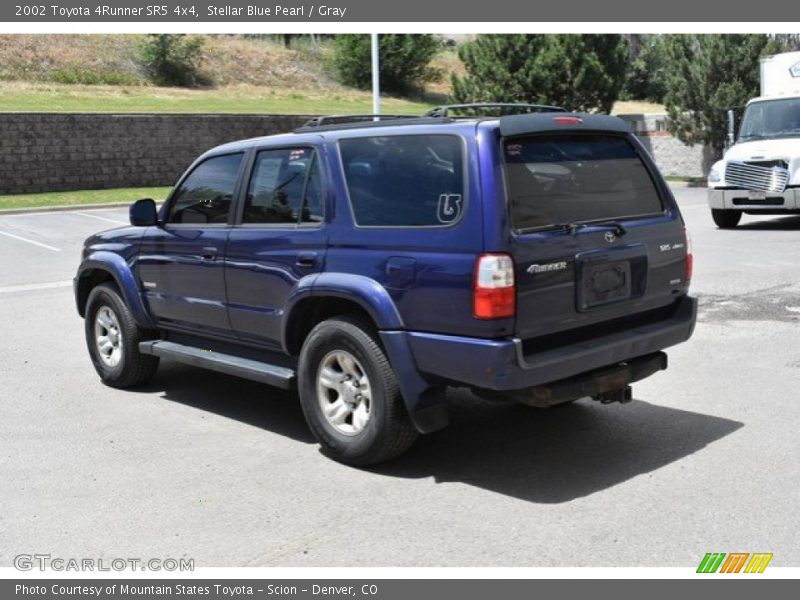 Stellar Blue Pearl / Gray 2002 Toyota 4Runner SR5 4x4