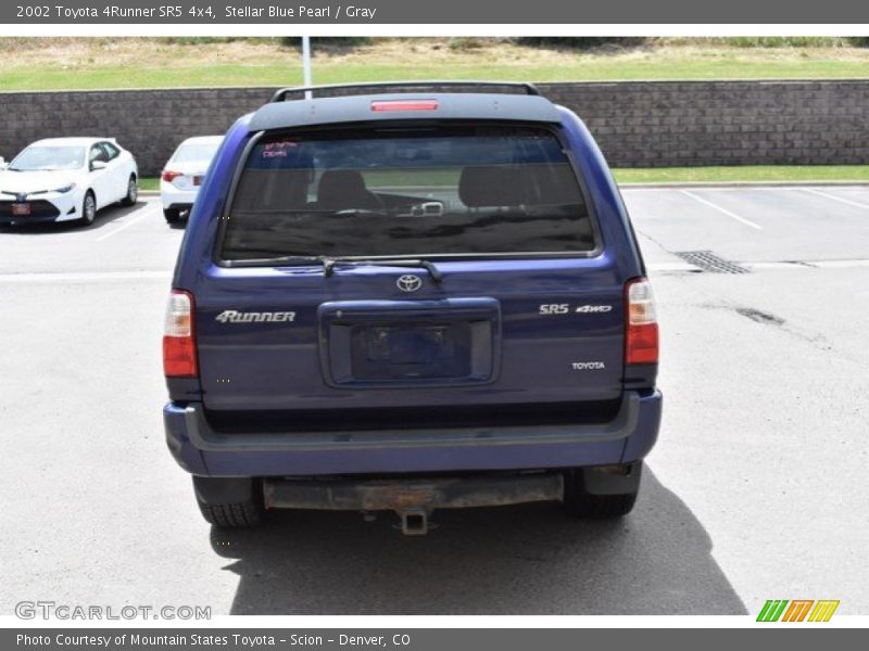 Stellar Blue Pearl / Gray 2002 Toyota 4Runner SR5 4x4