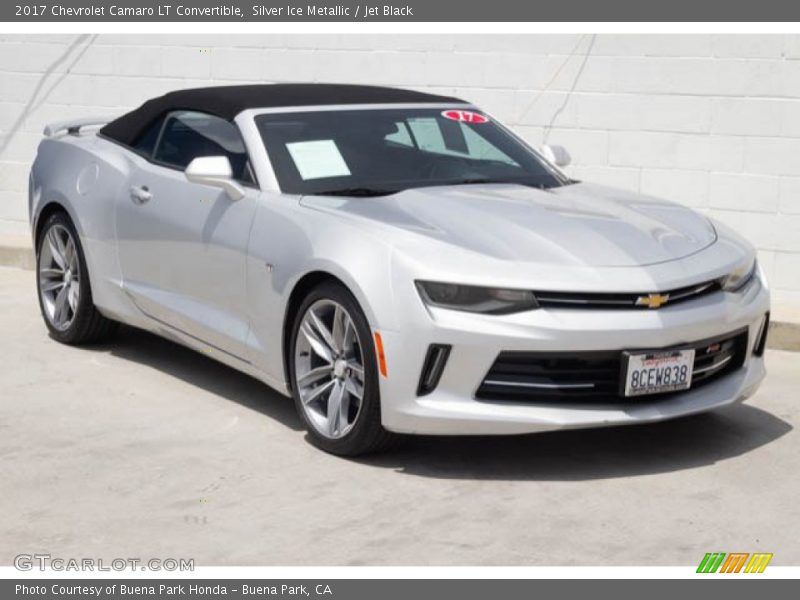 Silver Ice Metallic / Jet Black 2017 Chevrolet Camaro LT Convertible