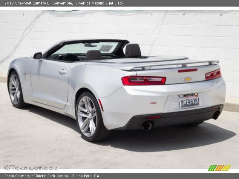 Silver Ice Metallic / Jet Black 2017 Chevrolet Camaro LT Convertible