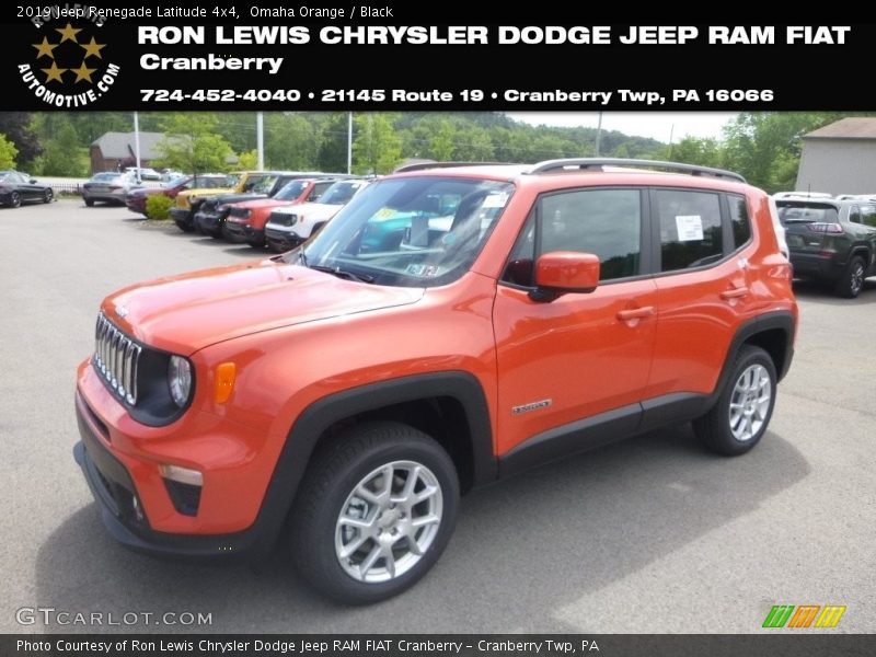 Omaha Orange / Black 2019 Jeep Renegade Latitude 4x4