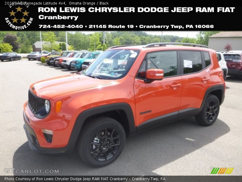 Omaha Orange / Black 2019 Jeep Renegade Latitude 4x4