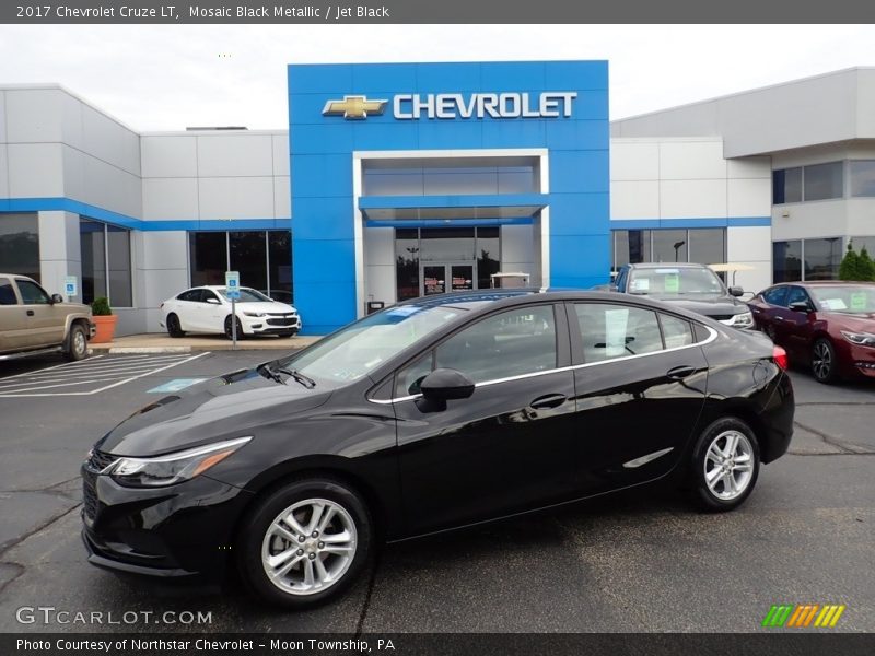 Mosaic Black Metallic / Jet Black 2017 Chevrolet Cruze LT