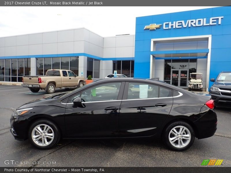 Mosaic Black Metallic / Jet Black 2017 Chevrolet Cruze LT