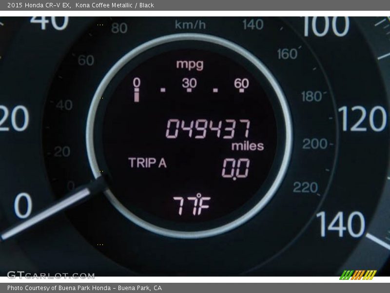 Kona Coffee Metallic / Black 2015 Honda CR-V EX