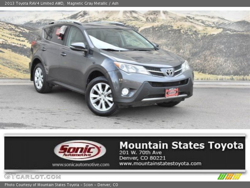 Magnetic Gray Metallic / Ash 2013 Toyota RAV4 Limited AWD