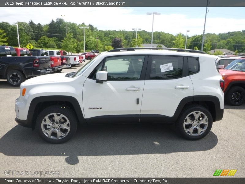 Alpine White / Black/Sandstorm 2019 Jeep Renegade Latitude 4x4