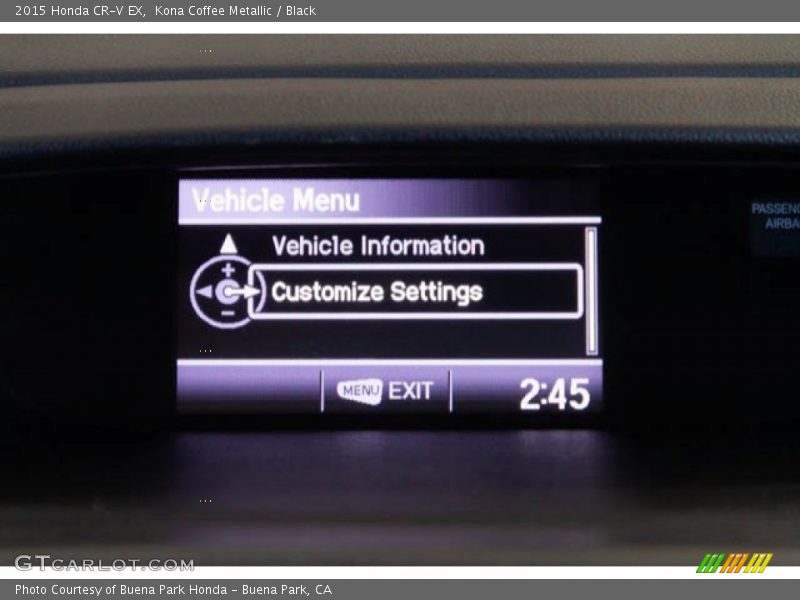 Kona Coffee Metallic / Black 2015 Honda CR-V EX
