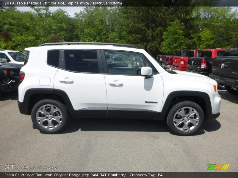 Alpine White / Black/Sandstorm 2019 Jeep Renegade Latitude 4x4