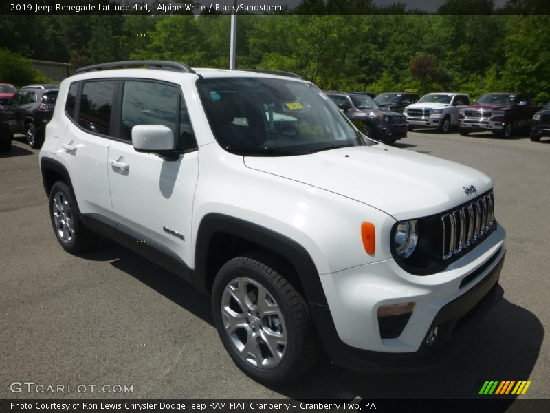 Alpine White / Black/Sandstorm 2019 Jeep Renegade Latitude 4x4